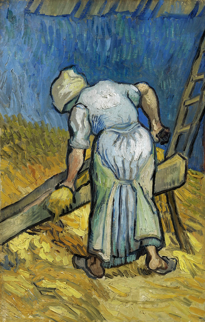  文森特·威廉·梵高  Vincent Willen Van Gogh —— 铡草的农妇